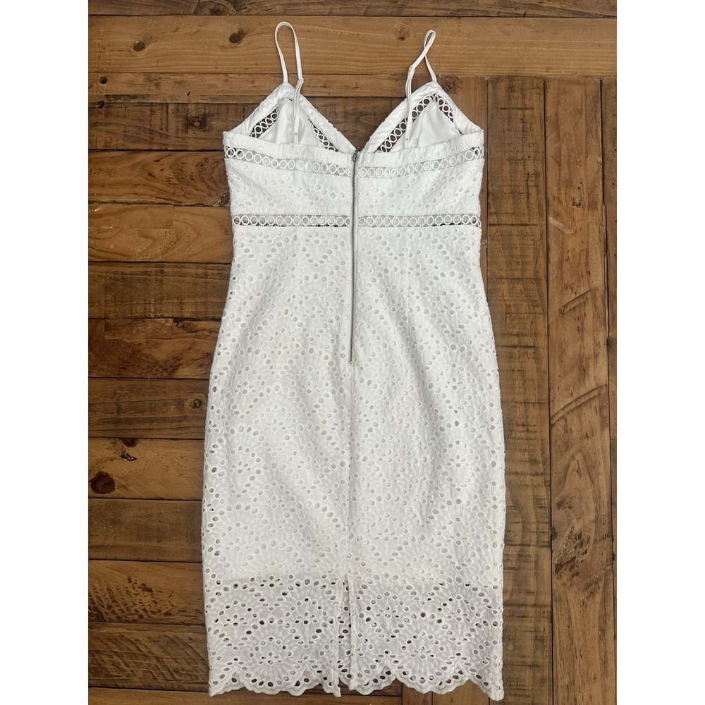 Women's Sz: 8 M Bardot White Eyelet Sexy Sundress Summer Party Cocktails - Picture 6 of 6